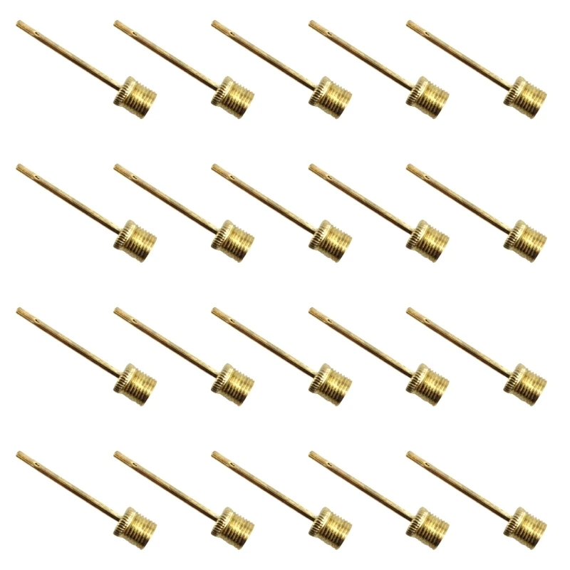 

652d 20pcs Футбольный насос Инфтатор металлическая игла из нержавеющей стали надувной иглы спортивный шариковой насос Надующий