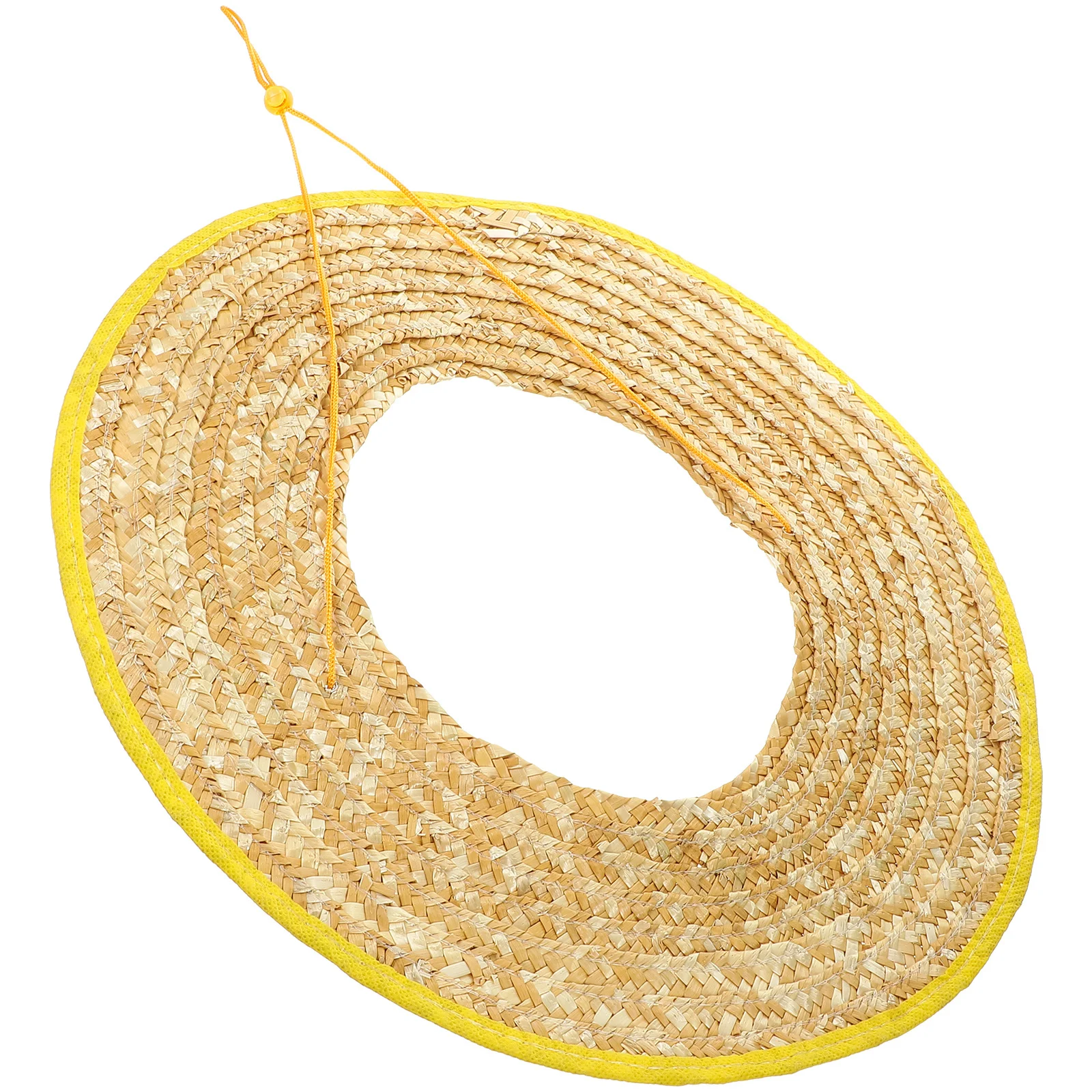 Pelindung Matahari Topi Keras Jerami Gandum Bernapas Tahan Lama Ringan untuk Pekerja Konstruksi, Berkebun, Sanitasi, dan Luar Ruangan