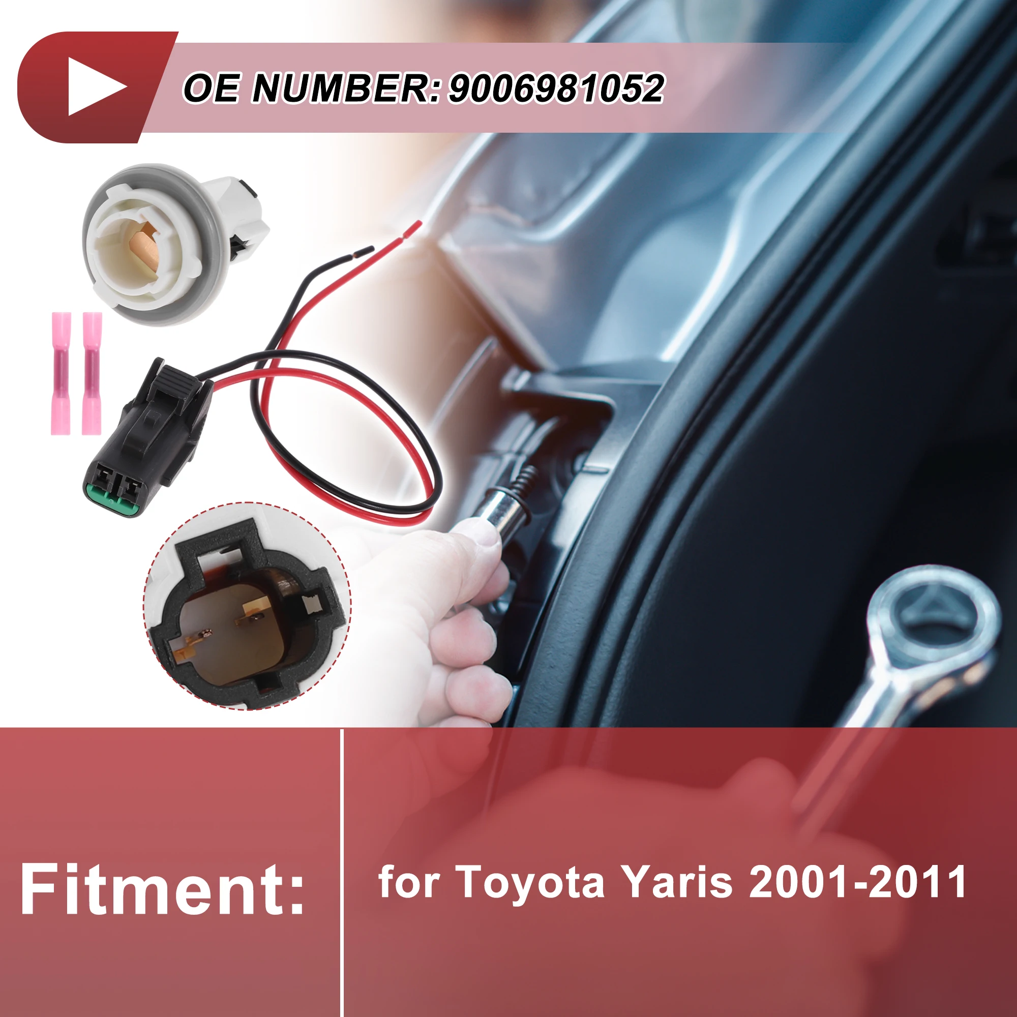 

X Autohaux Turn Signal Light Socket Wiring for Toyota Yaris 2001-2011 No.9006981052