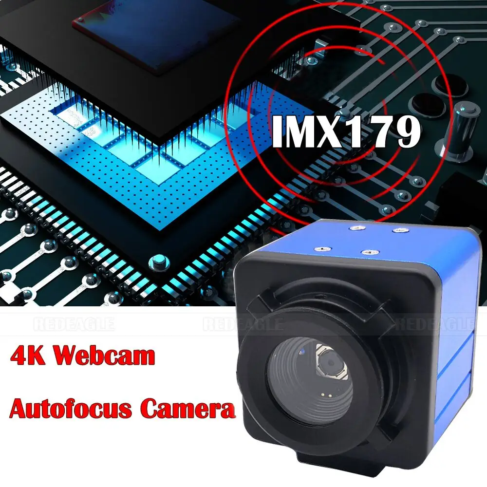 4K Full HD USB Web Autofocus PC Camera 8MP IMX179 Sensor Wide Angle No Distortion Lens For Video Live Conference