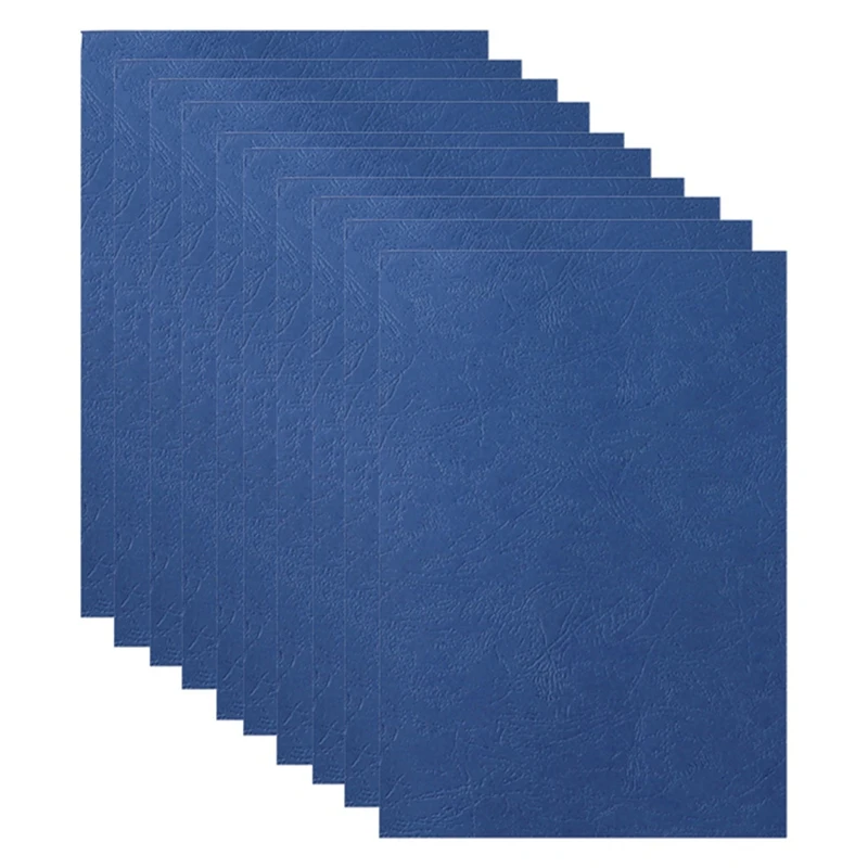 Capa de encadernação de papel 8,27X11,69 polegadas Apresentação Leathergrain Encadernação Capa Azul Marinho