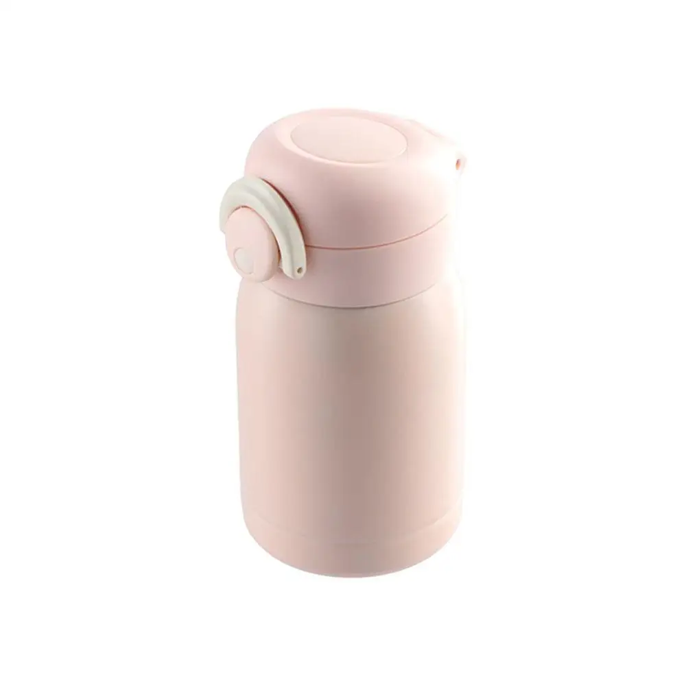 304 Stainless Steel Mini Thermos Cup 220/320ml Pop-up Lock Insulated Pocket Cup Small Capacity Vacuum Flask Gift