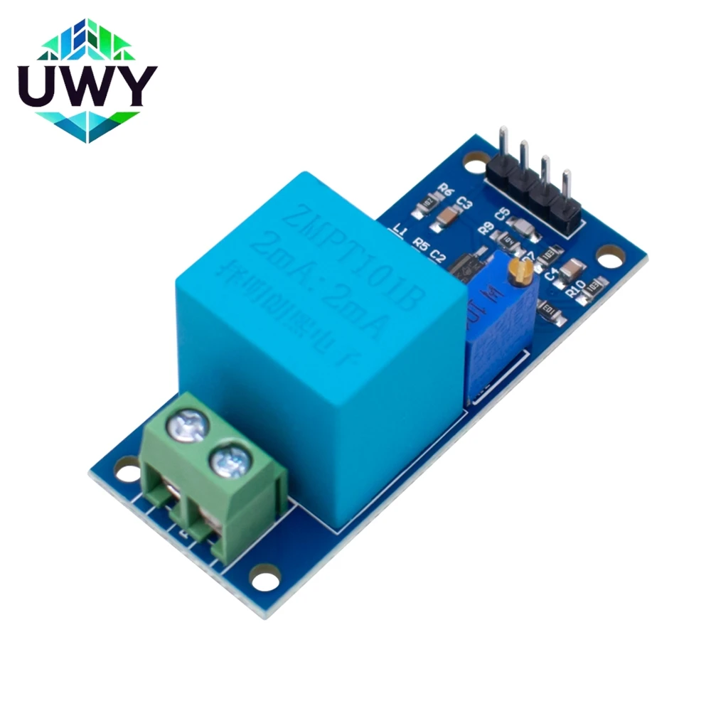 ZMPT101 Active Single Phase Voltage Transformer Module AC Output Voltage Sensor for Arduino Mega ZMPT101B 2mA