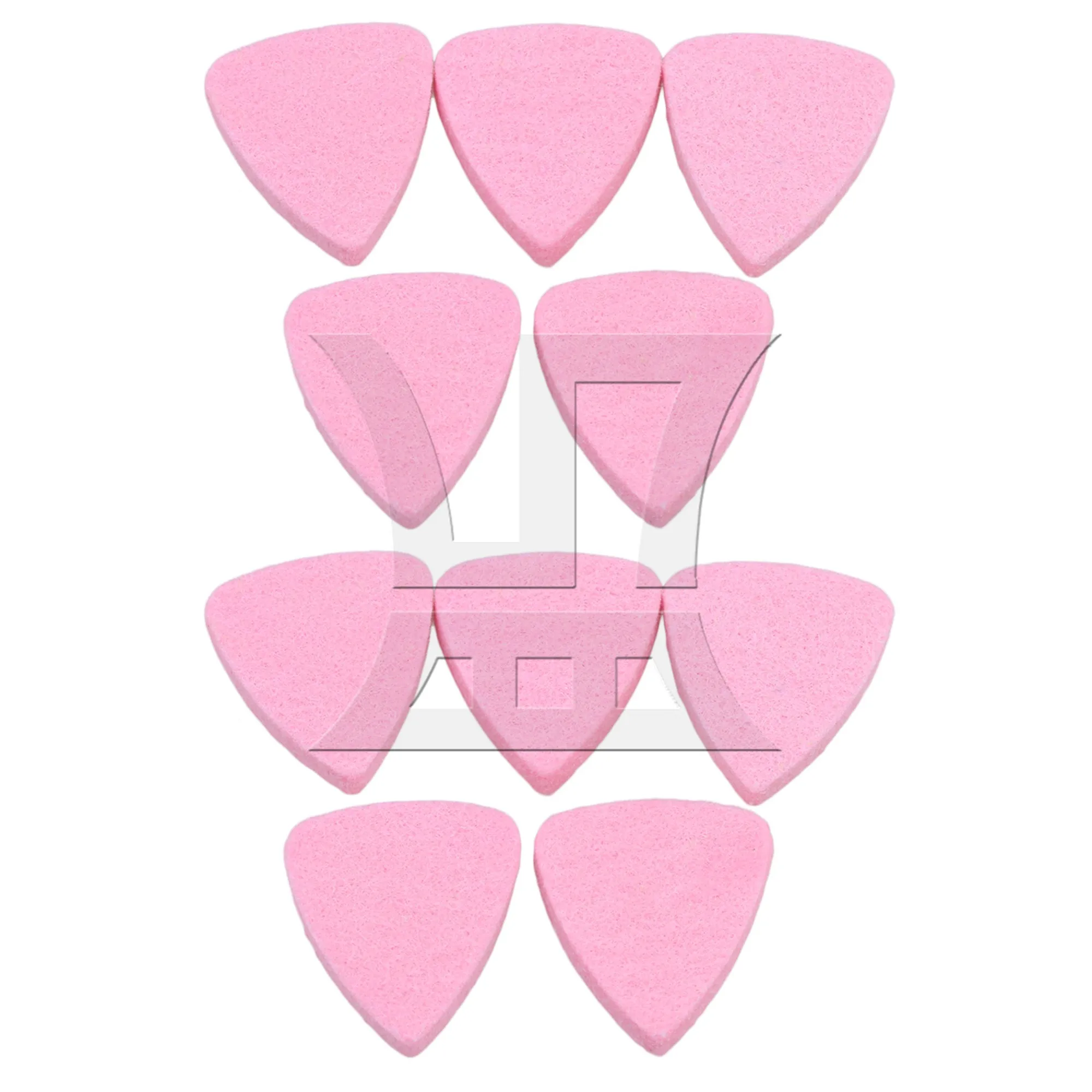 Yibuy 20 медиаторов для гитарных медиаторов для бас-гитары, 3 мм, розовые