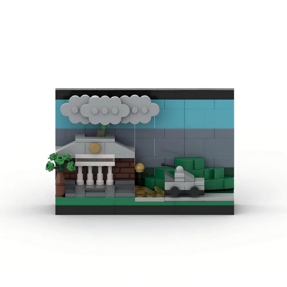 

MOC Архитектура Город Пейзаж Долина Открытка Серия Строительные Блоки Сборка Модель Кирпичи Игрушка Семейные Друзья Праздничный Подарок