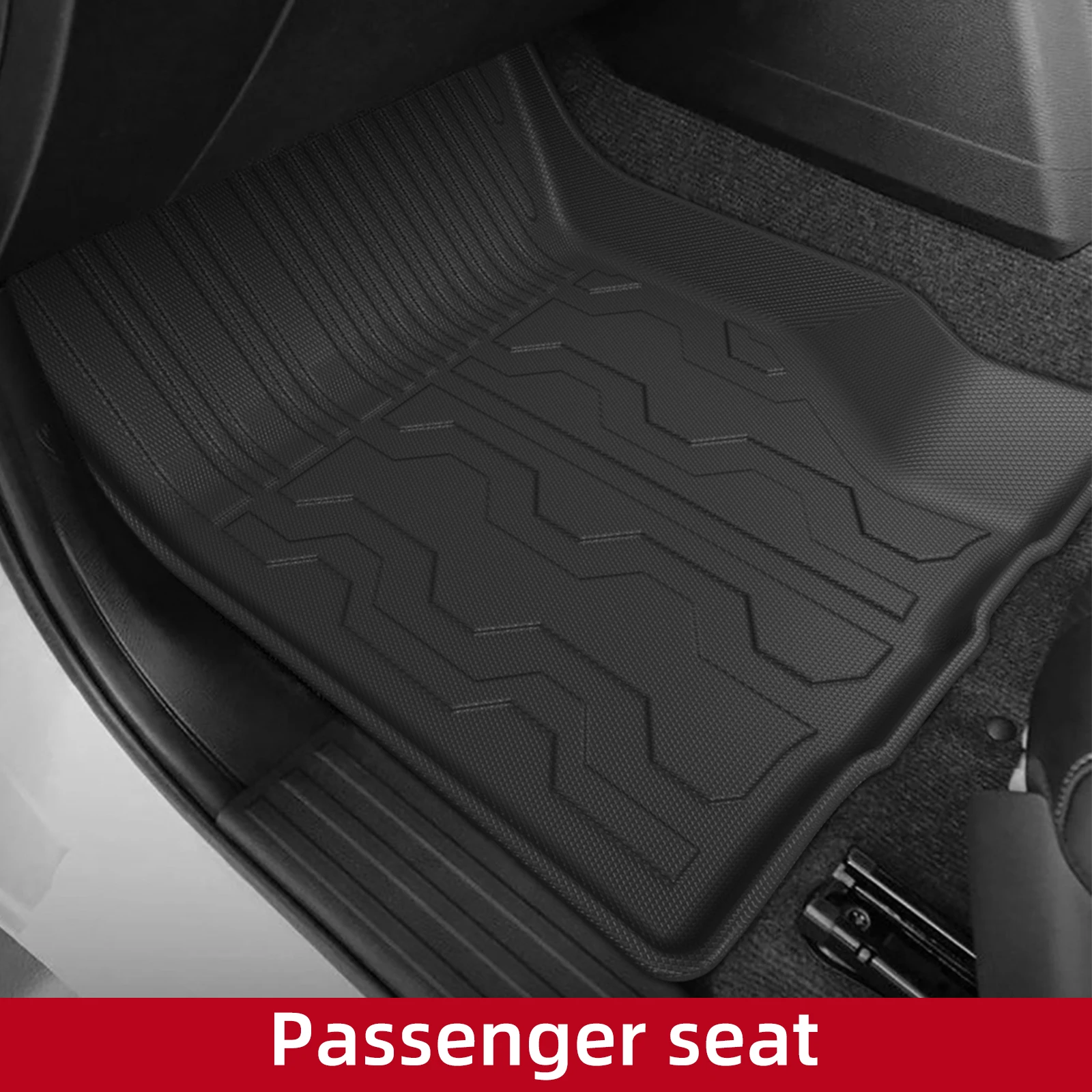 LUCKEASY Right Drive for Mitsubishi Triton Double Cab 2024-2026 Car All-weather Floor Mats Cargo Trunk Pad TPE Accessories view 3