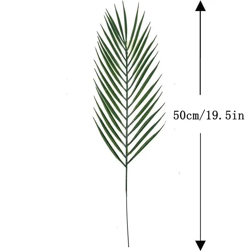 10Pcs Artificial Palm Tropical Leaves Monstera Leaves for Hawaiian Party Beach Table Wedding Baby Shower Birthday Decoration - view 6