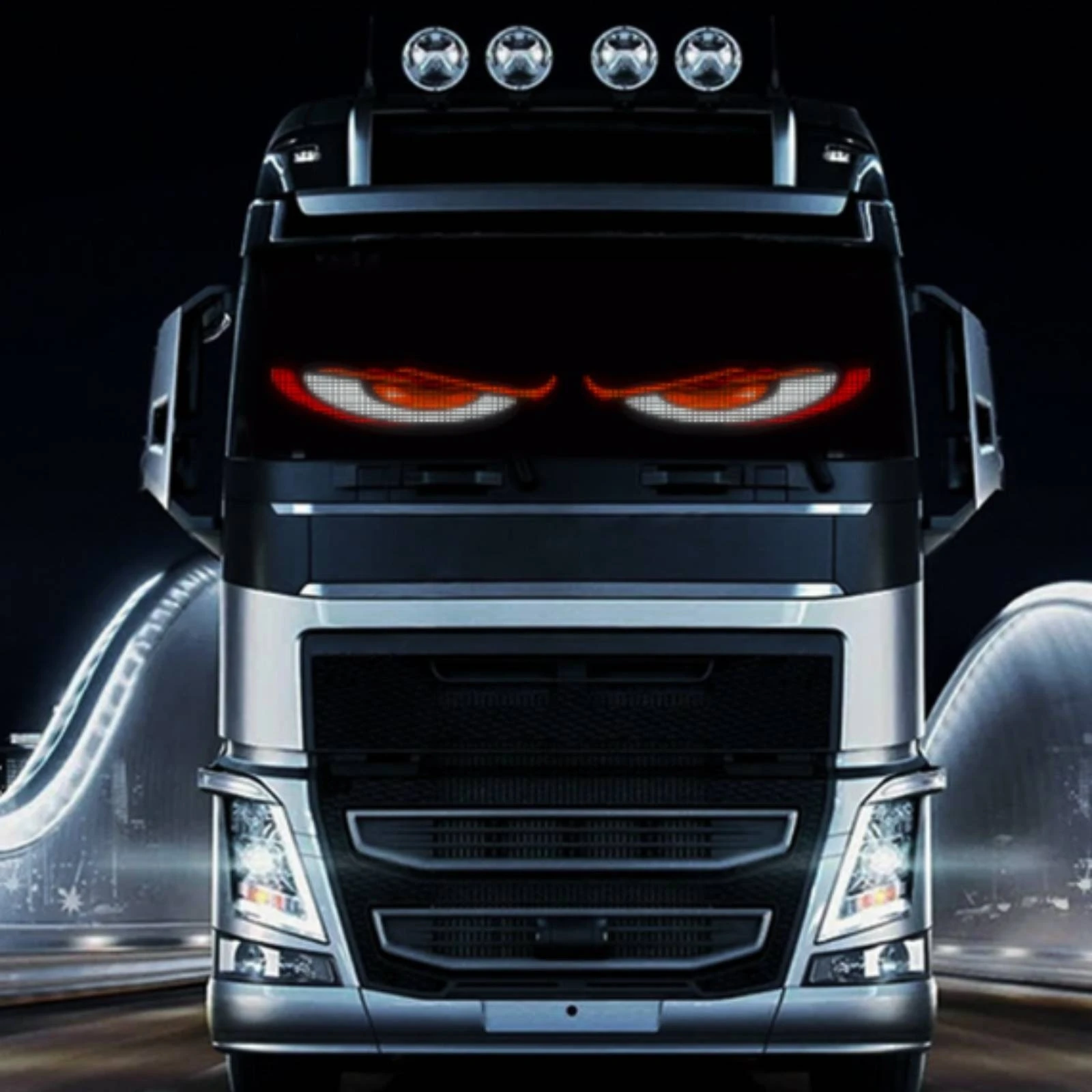 LED Matrix Panel with Wireless Controller Control App-Controlled Car Eye Display Display Flexible LED Panel Curved Devil Eyes