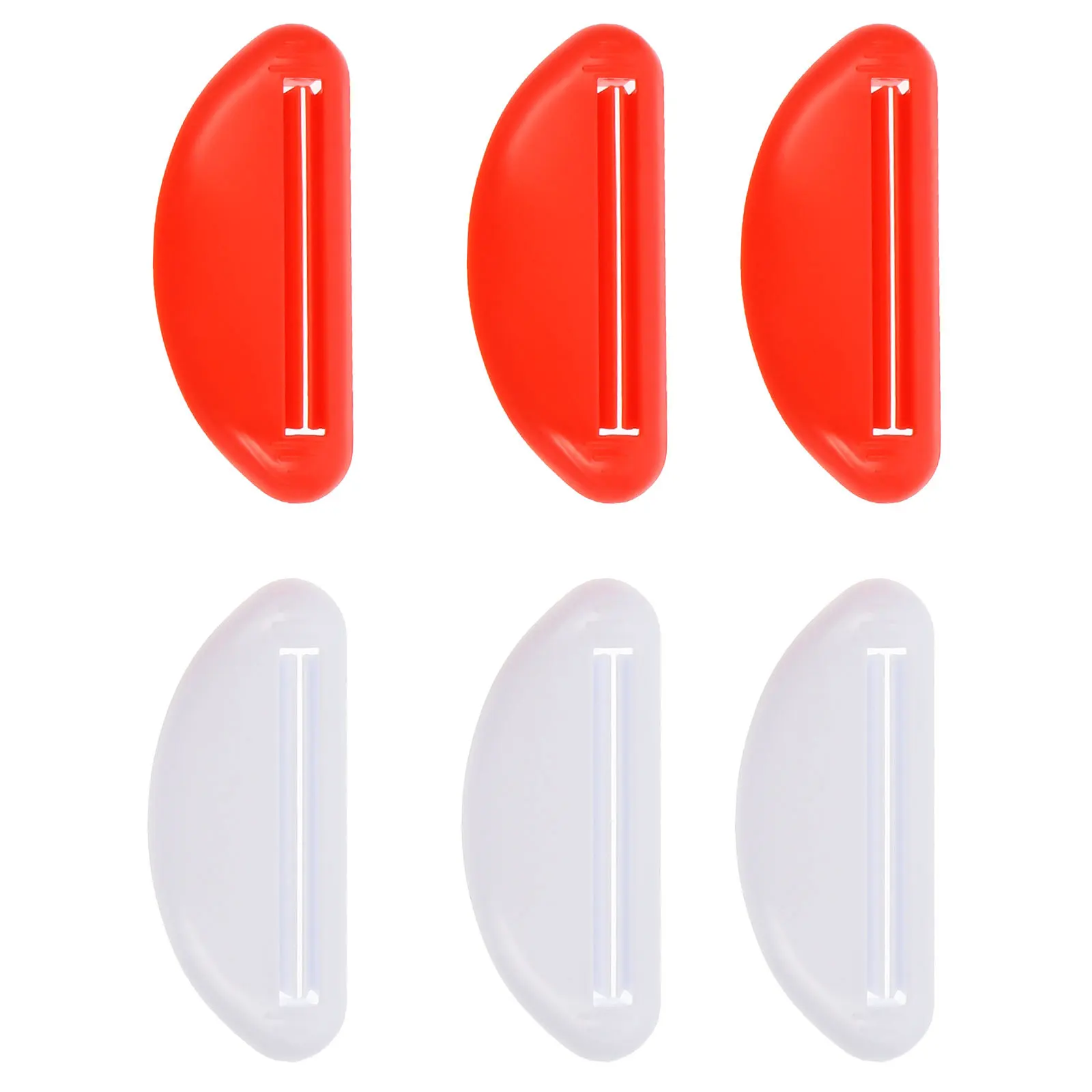 

6Pcs Toothpaste Squeezer Premium Material Durable Manual Dispenser Home Bathroom Cream Tube Cleansing Foams Random Color