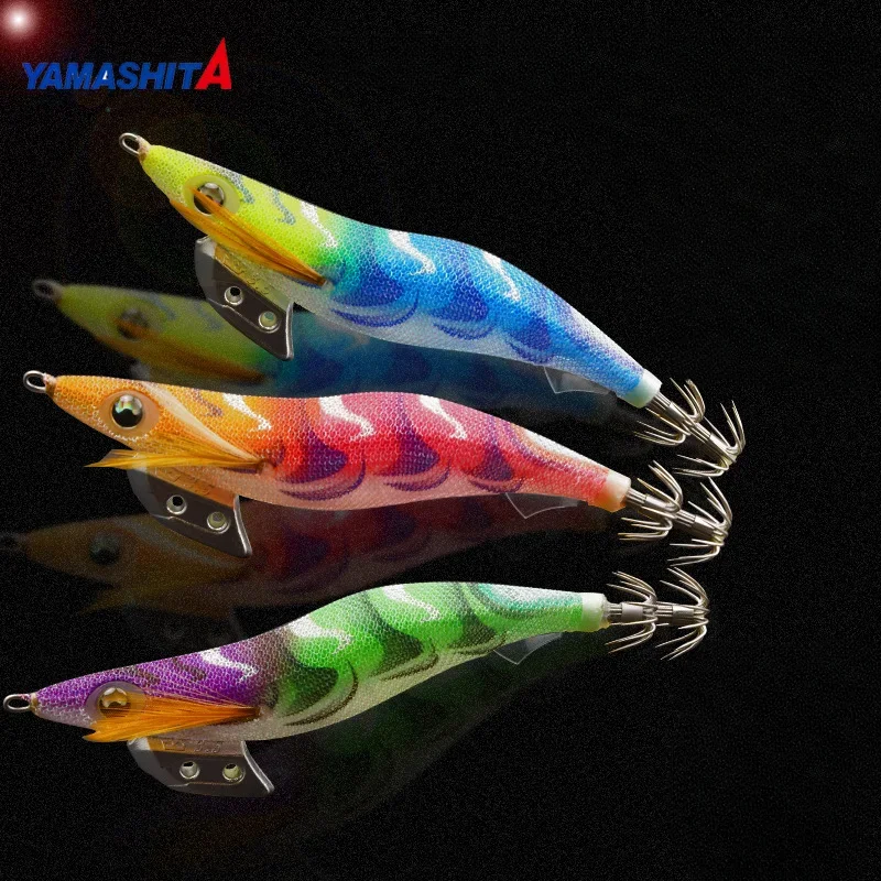 

Japan YAMASHITA New 22g Ultraviolet Reflective Squid Hook Boat Fishing Rocket Squid Shrimp Bait