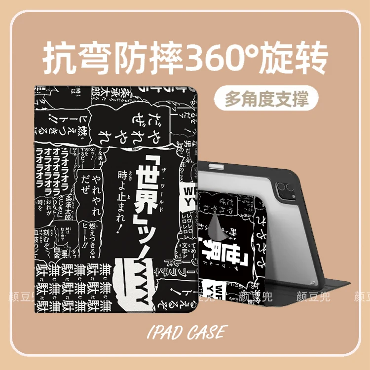 

J-Jojo Bizarres Adventures Anime Case For iPad 10.2 8th Air 4 5 6 Mini 5 6 7 Case Luxury Silicone For Air 7 Pro13 IPad 11th 2025