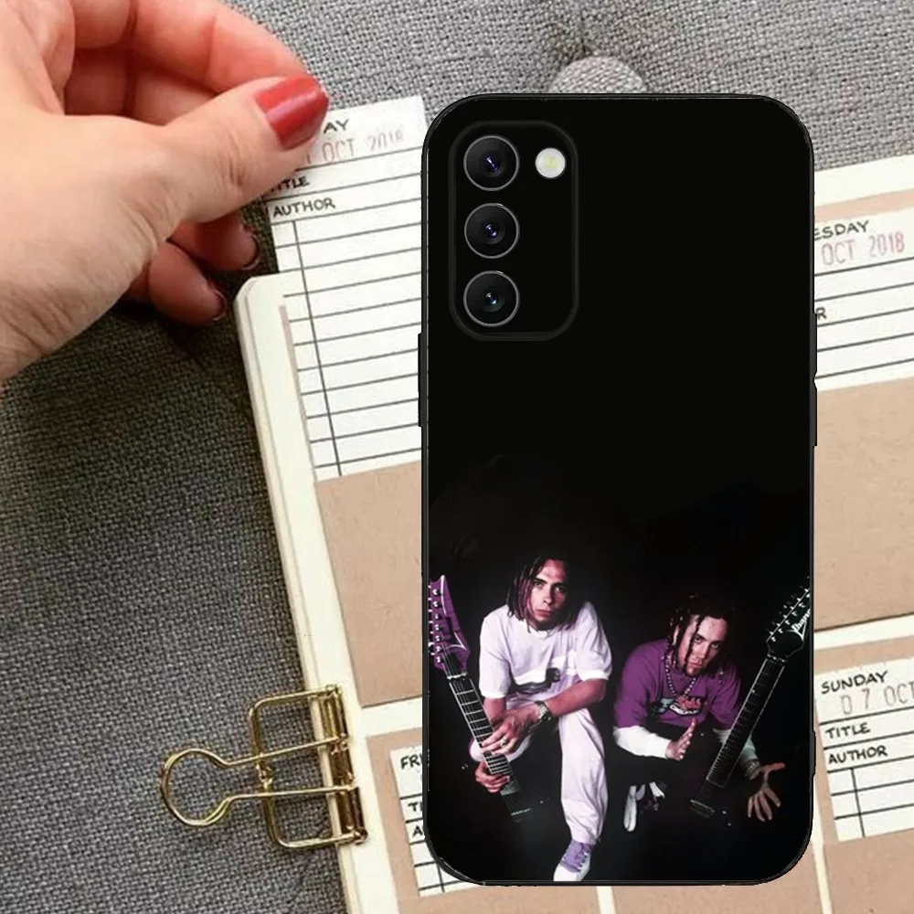 Band K-Korn Phone Case For Samsung S24,23,22,30,21,10,9,Ultra,Plus,Lite,FE,5G Black Soft Case