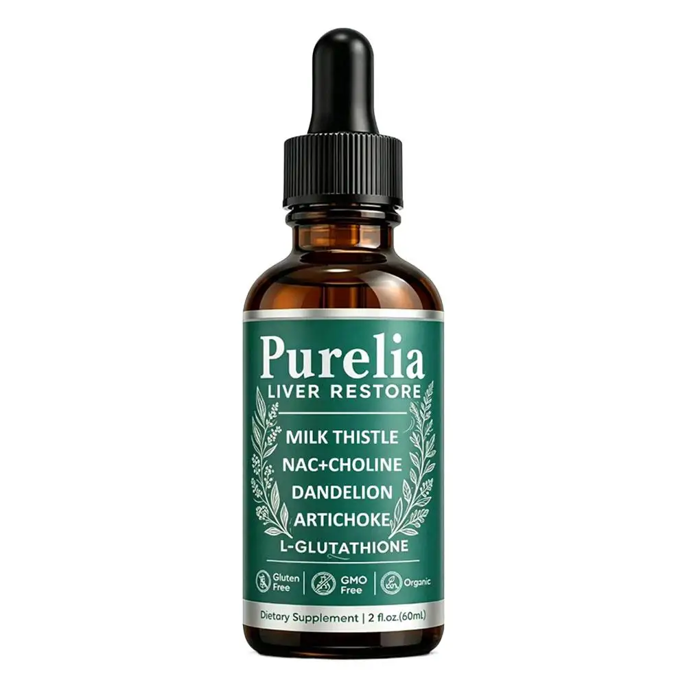 Kräuter-Nahrungsergänzungsmittel-Tropfen 60ml Mariendistel Glutathion NAC Cholin Artischocke Löwenzahn Flüssigformel für das tägliche Wohlbefinden von Erwachsenen – Detail 2