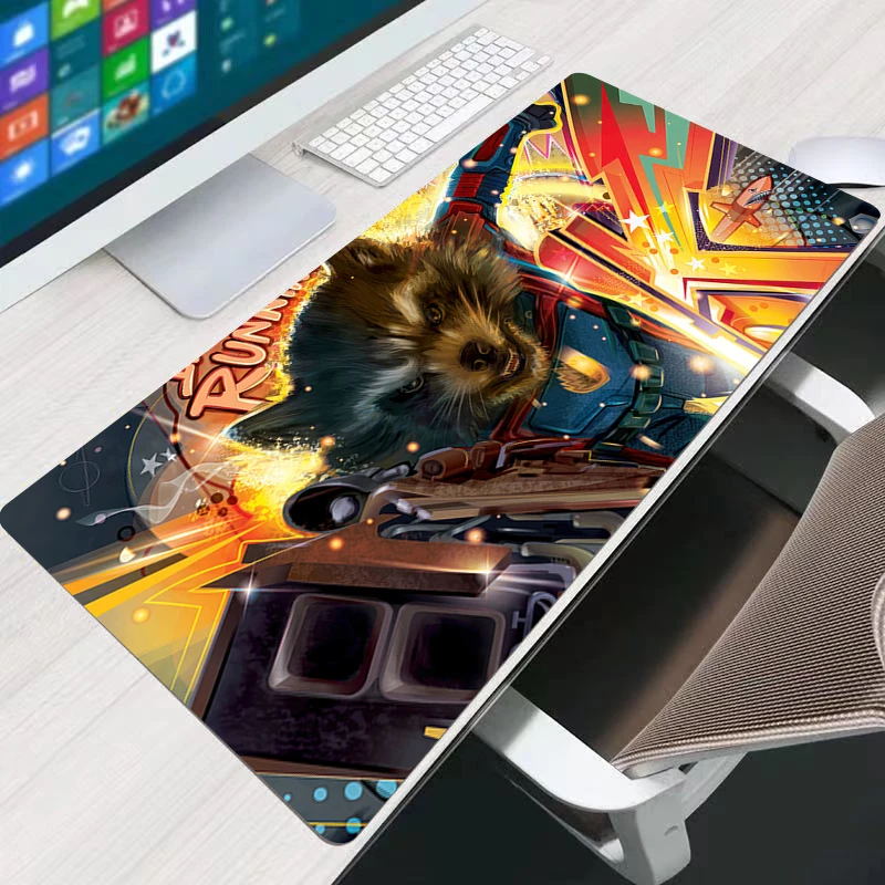 카와이 마우스 패드 은하계의 수호자 귀여운 소녀 가비네트 게이머 컴퓨터 책상 매트 키보드 패드 PC 게임 액세서리 마우스패드