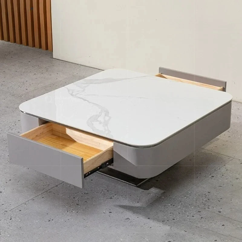 

Italian minimalist square coffee combination office hotel 4s leisure area storage removle side tle