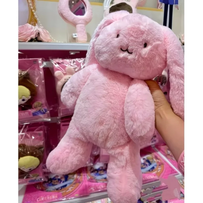 In Stock Replica Anime Surrounding Cute Pink Plush Rabbit Backpack 32cm Doll Bag Desktop Decoration Toys Best Birthday Gift Toy