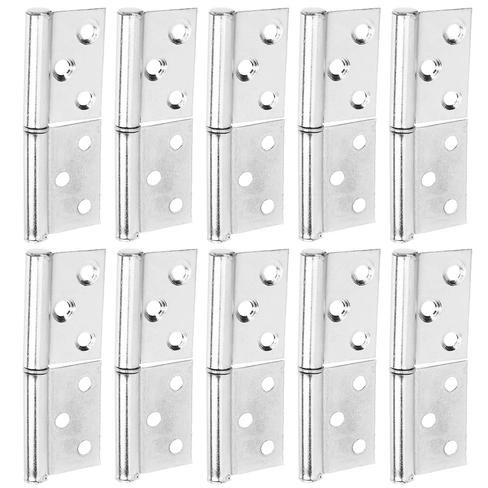 

10pcs Stainless Steel Flag Removable Door Hinge 3inch Durable Lift Off Hinges for Wood Interior Exterior Small Hinges