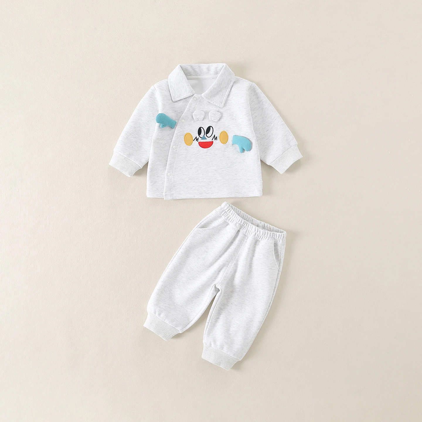 

Cute Children's Outfit Baby Boys Spring Fashionable Sweatshirt Pants Set Breathable Long Sleeve Casual Sportswear Two-Piece Set