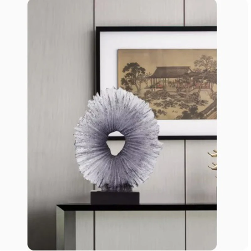 Home Decor Statue Transparent Abstract Art Sculpture Ornament Hotel Club Corridor Sales Office Large Decorative Soft Furnishings