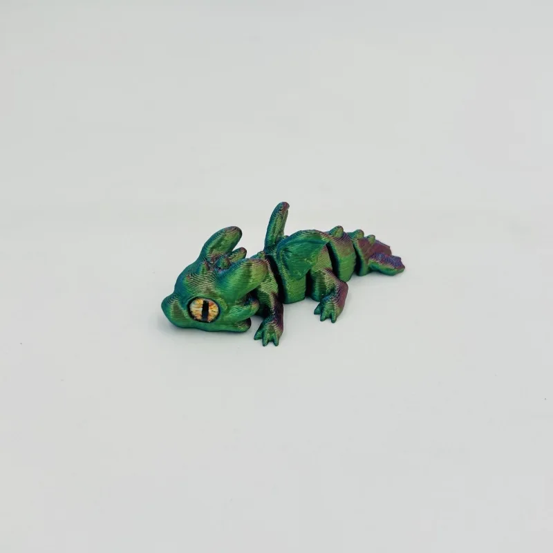 1/5/10/15 Stück 3D-gedruckter Babydrache mit beweglichen Gelenken und simulierten Augen, als dekorative Gegenstände für das Zuhause, zur Raumgestaltung und als Geschenk für Feiertage. – Detail 19