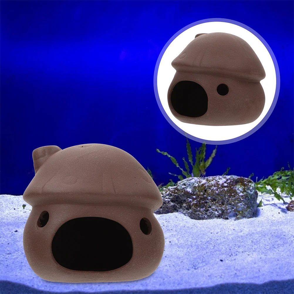 

Fish Hideout Mushroom Cave Aquarium Decor Smooth Easy Clean Safe for Shrimp Betta Goldfish Cichlid Breeding Rest Spot Tank