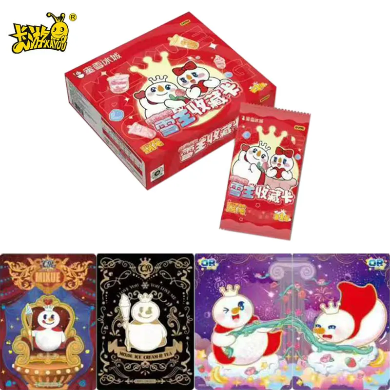 

KAYOU натуральная коллекционная карта MIXUE с мороженым и чаем Snow King, сладкий мед Snow King Pack, редкая коллекционная карта, детские игрушки, подарки