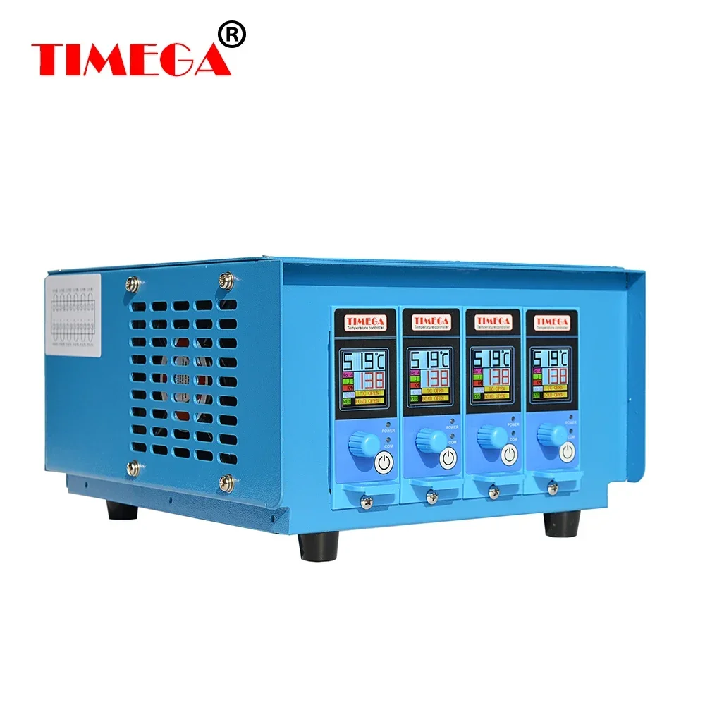 TIMEGA 4 Zone Temperature Controllers for Hot Runner Systems for Molding Machines Color Touch Screen Interactive