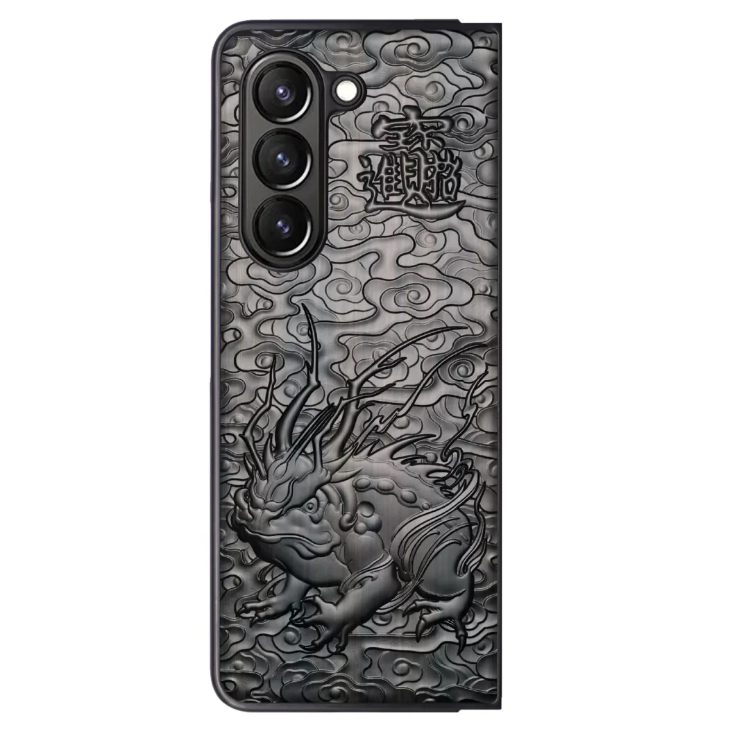 

3D Carved Stereo Ebony Wood Case for Samsung Galaxy Z fold6 Wooden TPU Protective Cover For Samsung z fold 6 fold6 Phone Cases