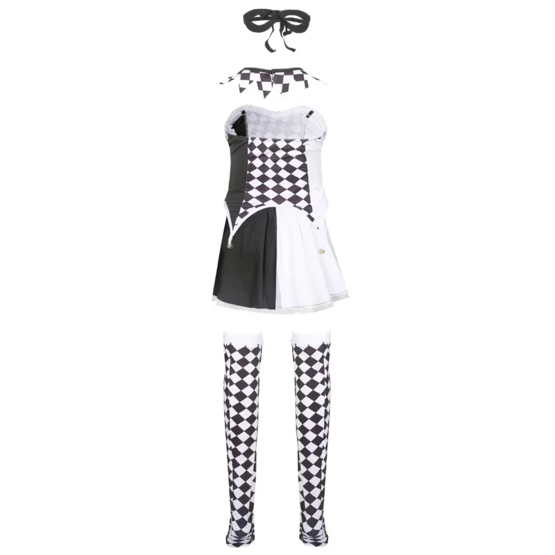 Adult Women Sexy Harley Costume Halloween Movie Quinn Naughty Joker Clown Harleyquin Fantasia Cosplay Fancy Dress