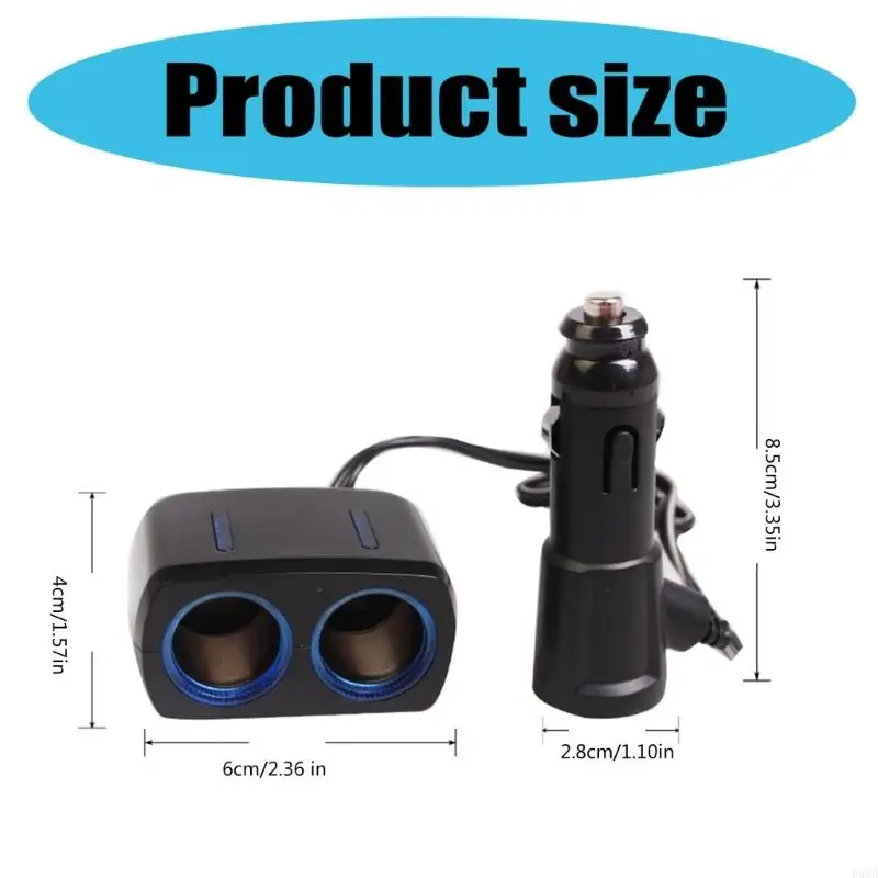 D5BB Одиночный USB-адаптер автомобильного зарядного устройства 80 Вт Разветвитель быстрой зарядки для автомобилей 12–24 В