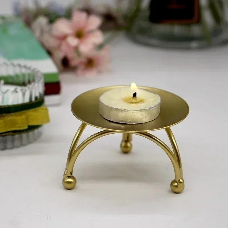 2026 Candlestick Candle Holder Iron Crafts Desktop Ornaments Christmas Decoration Home Living Room Does Not Contain Candles