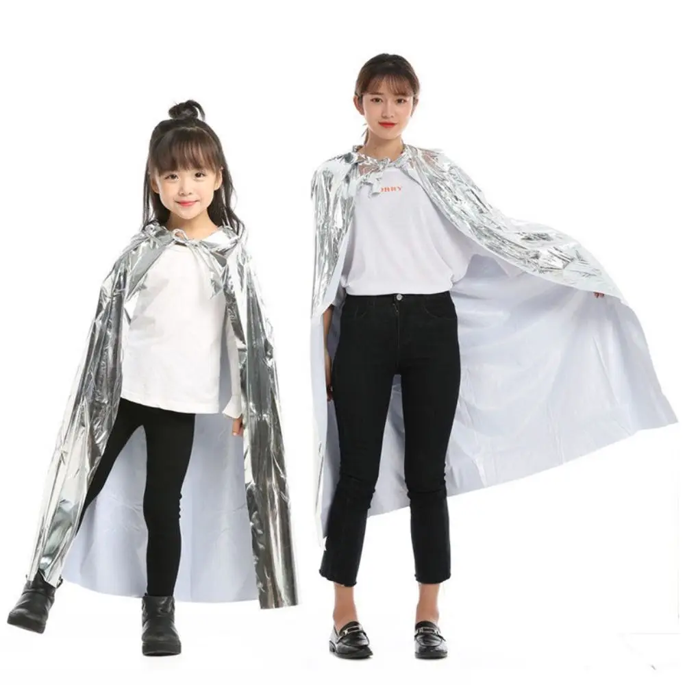 Punk Multipurpose Grim Reaper Cloak Coat Nightclub Bar Dress Witches Robes Long Cape Cloak Bright Color Halloween Cosplay Cape