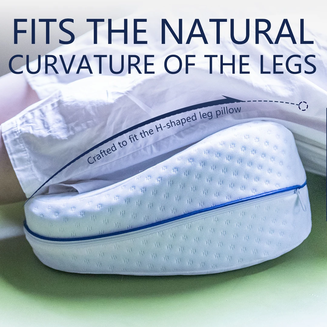 オフィスや車用の脚枕 リラクゼーションと首のサポートのための輪郭のあるデザイン - 柔らかく通気性があり、お手入れが簡単