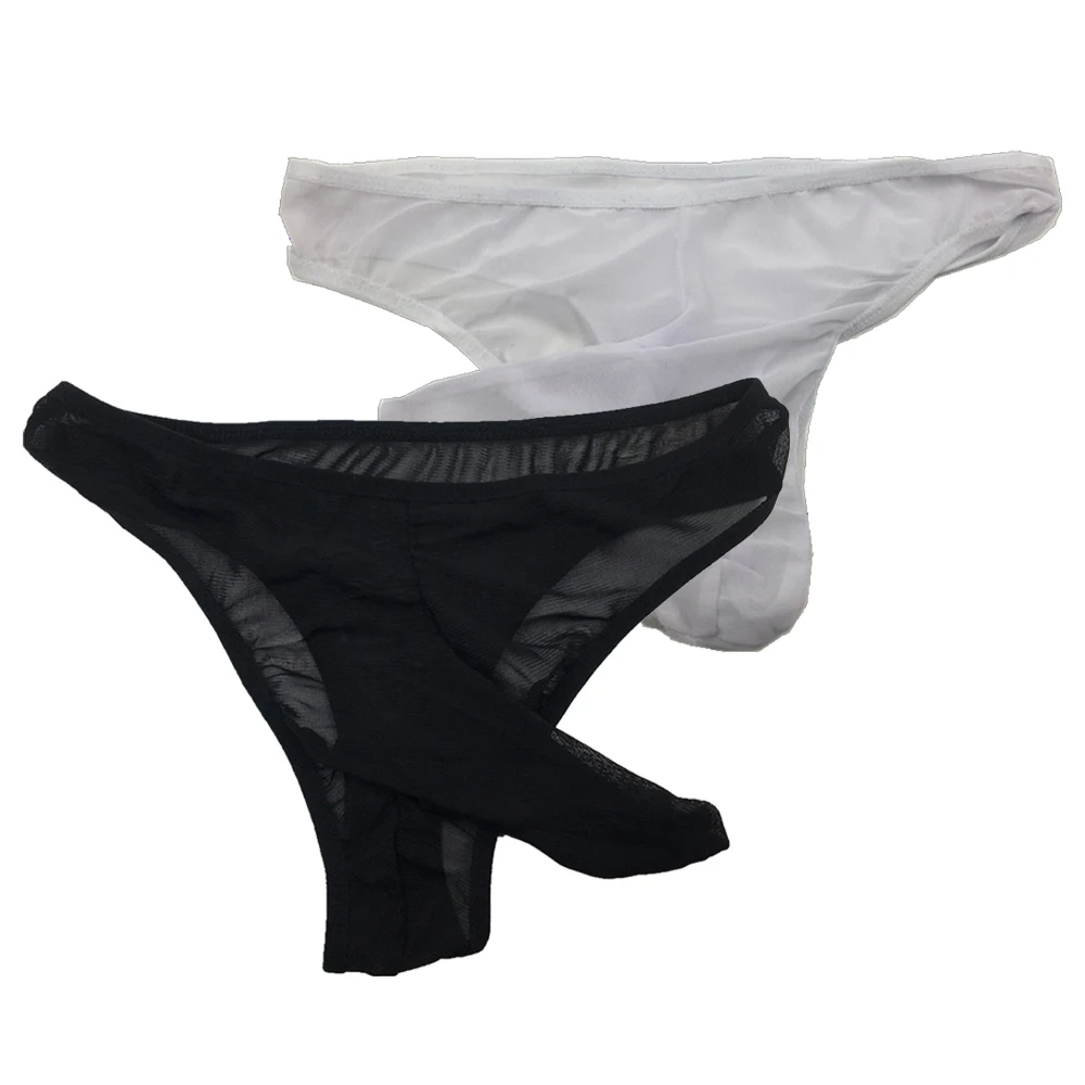Nueva gran oferta, ropa interior diaria para todas las estaciones para hombre, calzoncillos, lencería de malla transparente, Tanga Sexy, calzoncillos