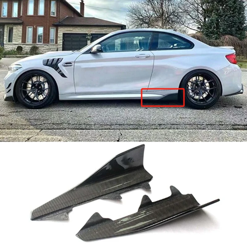 

Для BMW E60 M5 F10 G30 F22 F23 F87 M2 F32 F33 F36 F82 M4 E90 E92 F30 M3 Боковые юбки из углеродного волокна Спортивный стиль Боковой спойлер