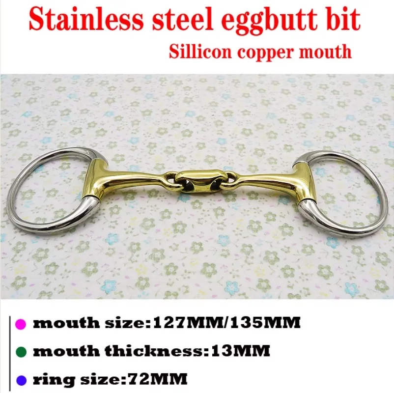 English Armature Mouth Bits Equestrian Items Horse Bits Stainless Steel Silicon Brass Saddle Water Bridle Equipment