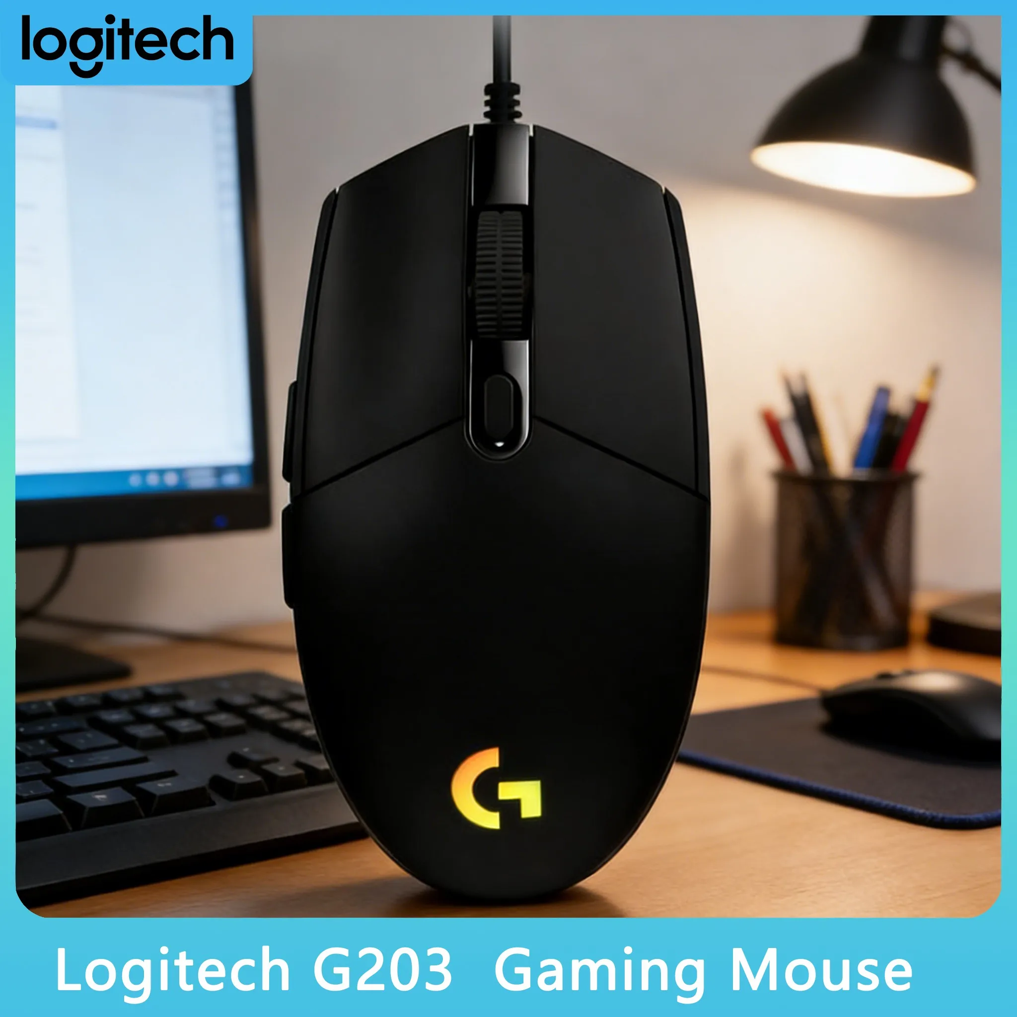 

Эргономичная мышь Logitech G203, удобная для длительного использования