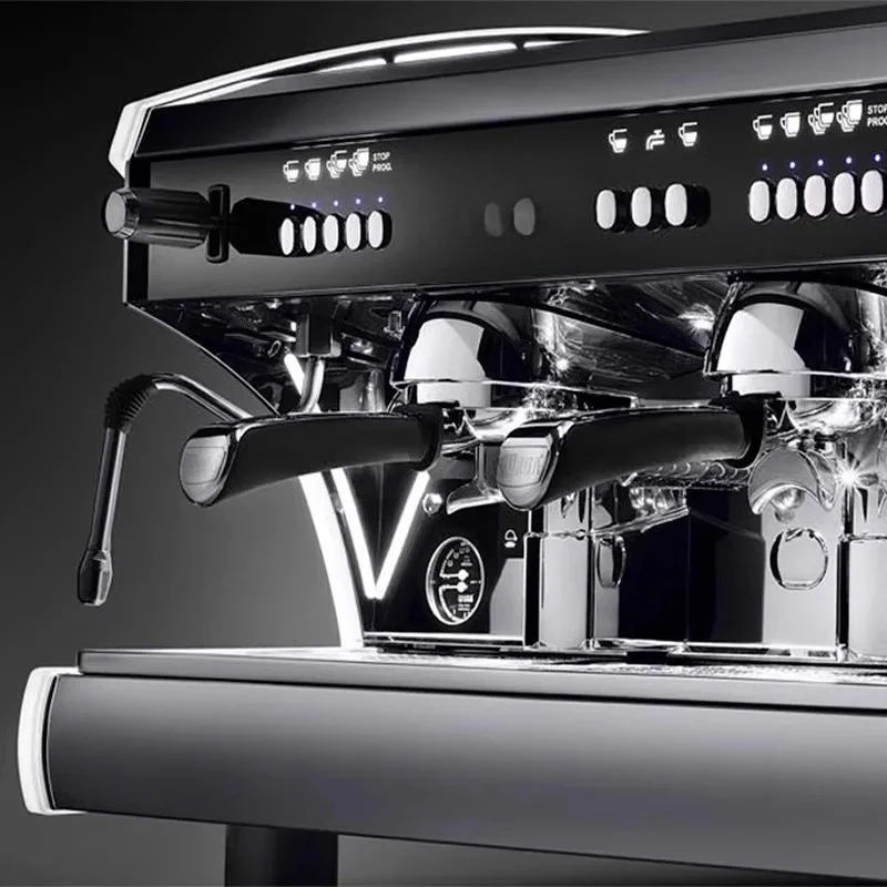 Semi-automatic coffee machine professional Italian double head electronic control