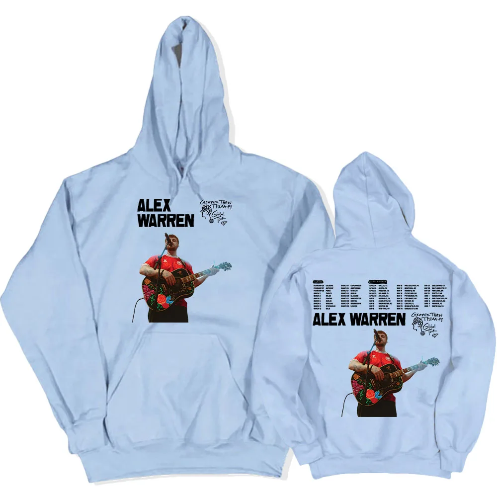 Alex Warren Cheaper Than Therapy Tour 2025 Hoodies Long Sleeve Women Men Hooded Sweatshirts Sudaderas Para Mujer Print Clothing