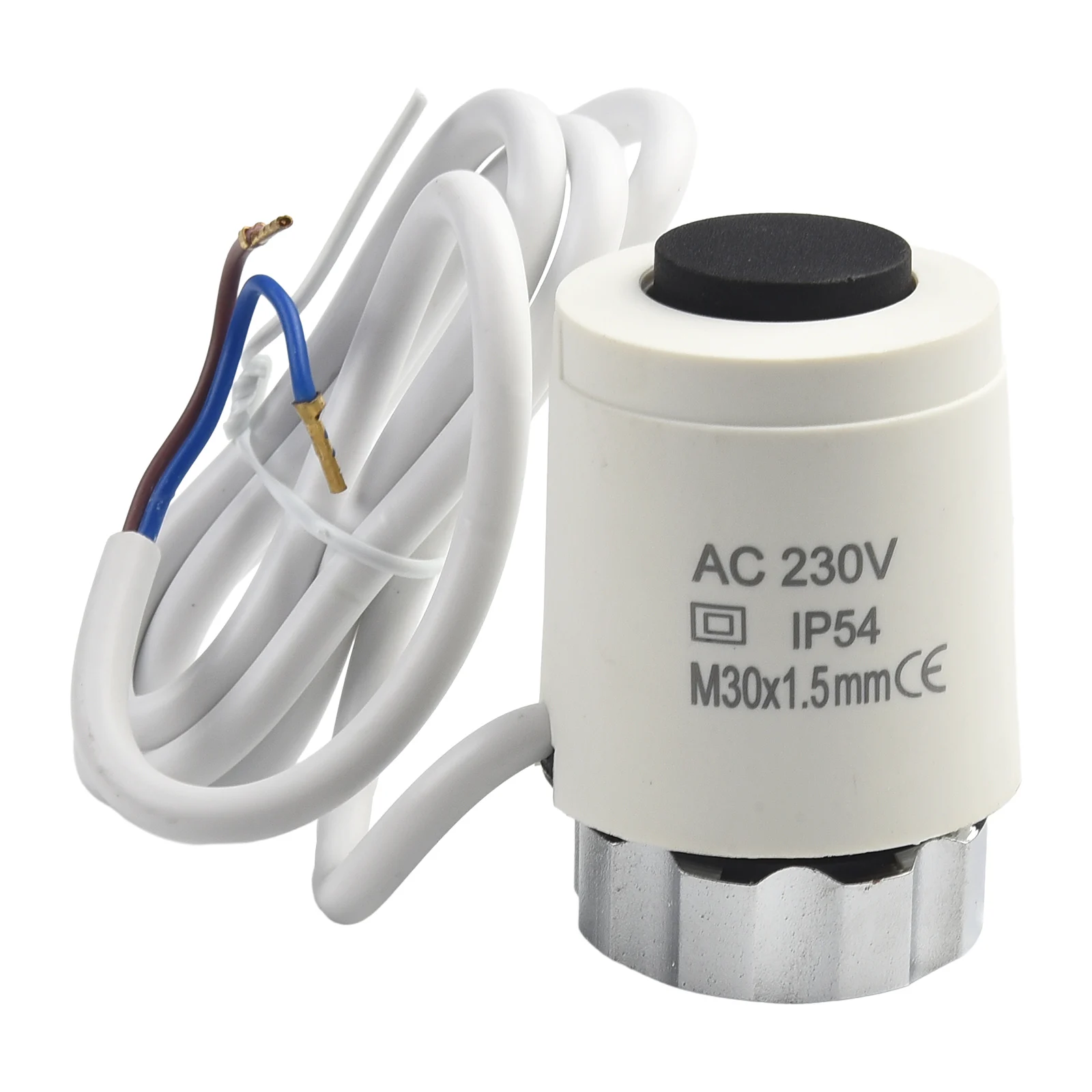 Electric Thermal Actuator Floor Heating Thermostatic Actuator Heating Radiator Valve 230V Normally Closed NC M30x1.5mm