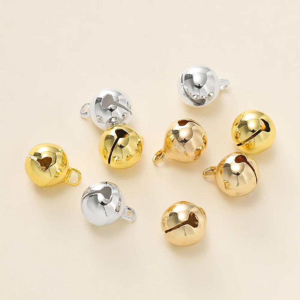 

5Piece/Lot 14/18K Gold Color Plated Iron Bell Shape Charms Pendants for DIY Bracelet Necklace Jewelry Making Accessorie