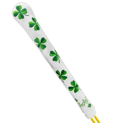 Golf Headcovers Golf Alignment Stick Cover Case Holder Premium Leather Lucky Clover Cover Premium Leather