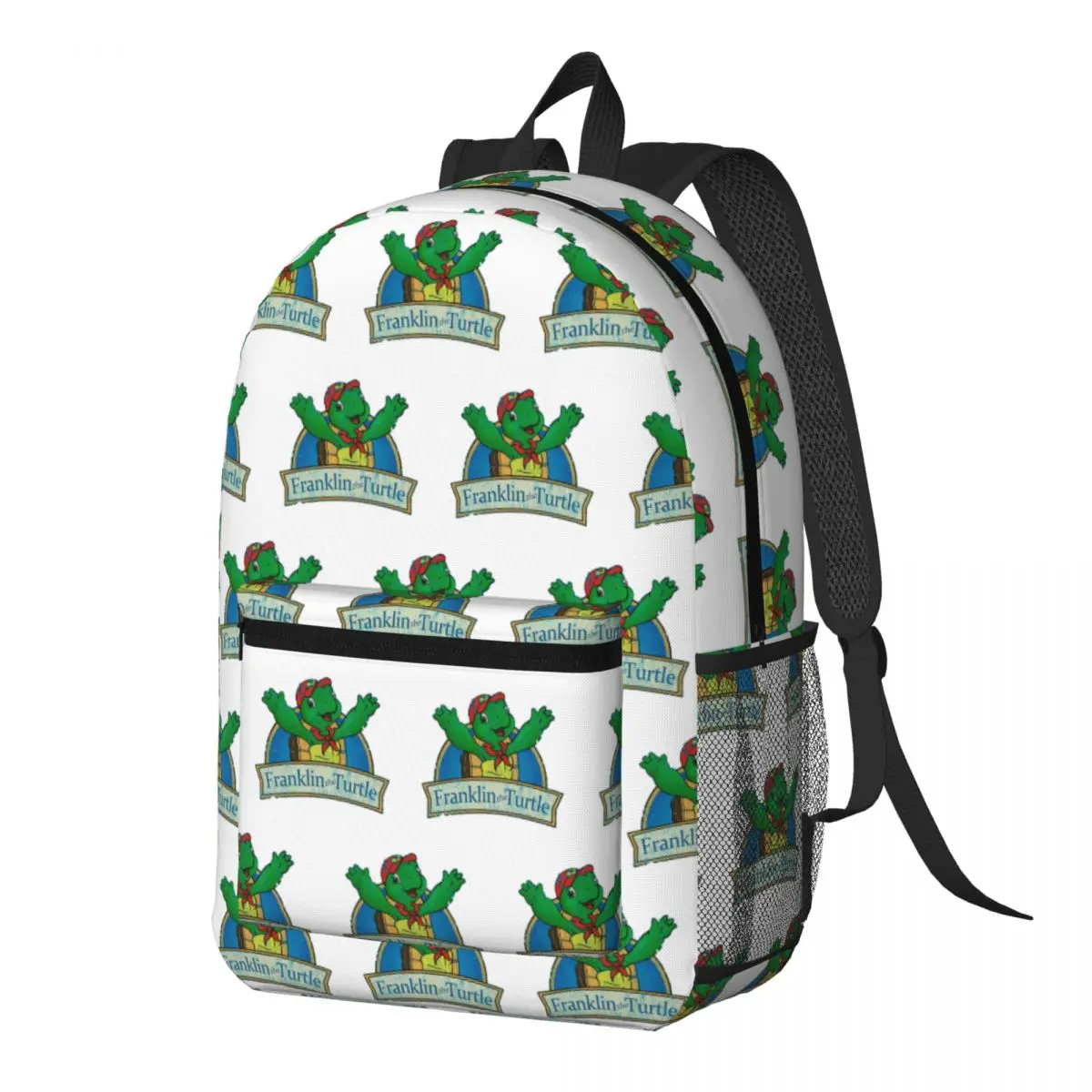 Vintage Franklin The Turtle Backpack Daypack Large Capacity Kids BookBag School Bag Shoulder Bags for Men Women