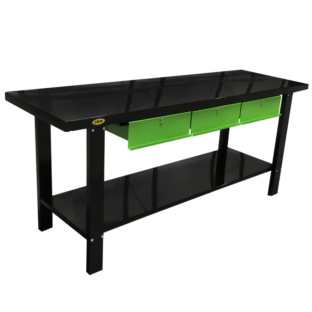 Heavy Duty Style Three Drawers Garage Tool Cabinet Workbench For Storage Tools