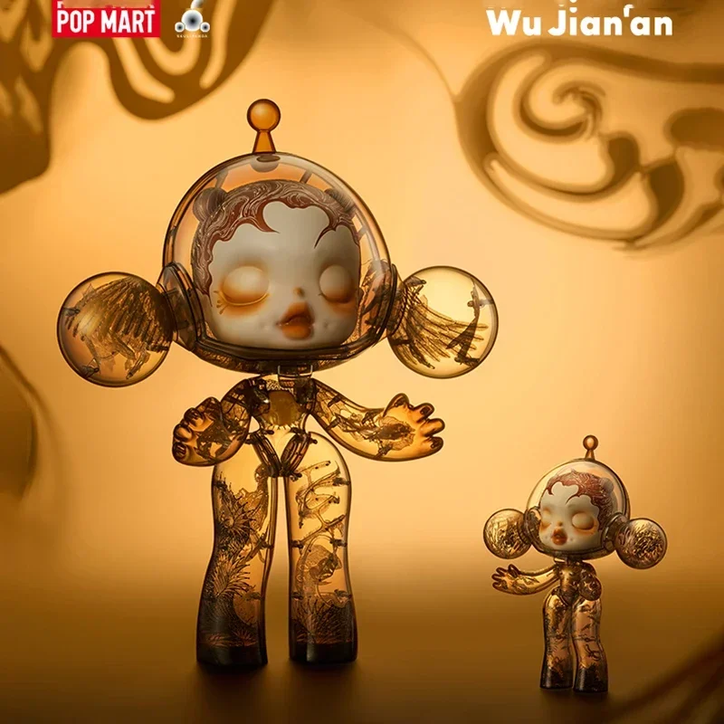 

POPMART MEGA SKULLPANDA 400% Wu Jian an Nine Heavens Kawaii Аниме Фигурка Слепая коробка Mystery Surprise Коллекционная игрушка