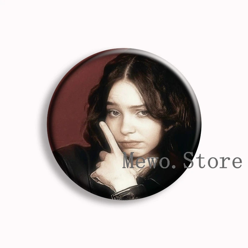 Emma Myers Aesthetic Soft Button Pin Hot Singer Brooches Badge Bag Accessories Jewelry Fans Collect Friends Gifts