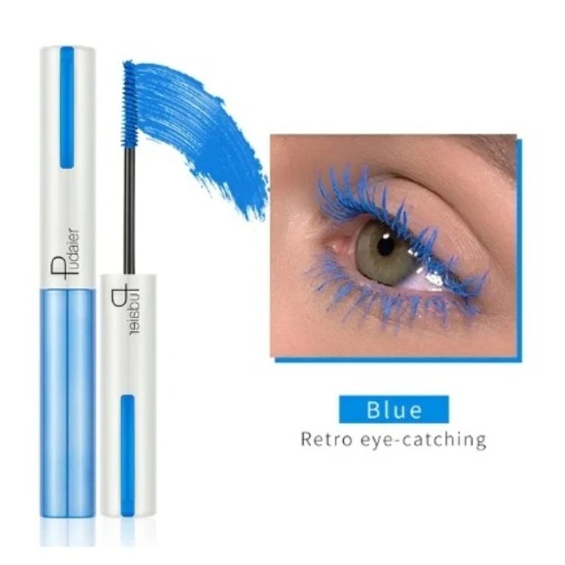 Pudaier Ciglia Bianche Mascara Trucco 4D Setoso Naturale Mascara Ciglia Lunghe Estensione Impermeabile Spessa Durata Curling Mascara Rimel
