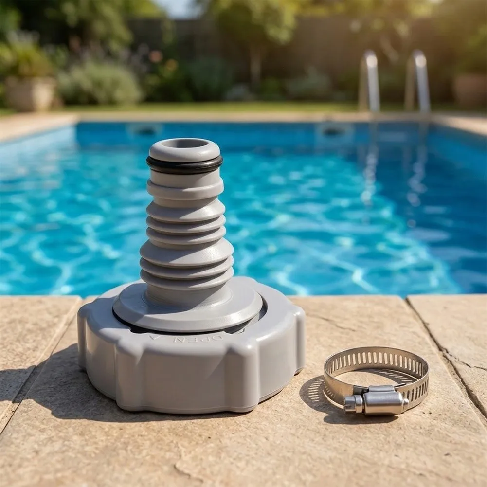 Inflatable Pool Accessory Pool Hose Adapter For Pool Cleaning Lightweight Design Leak for proof Seal For Most Pool Hoses