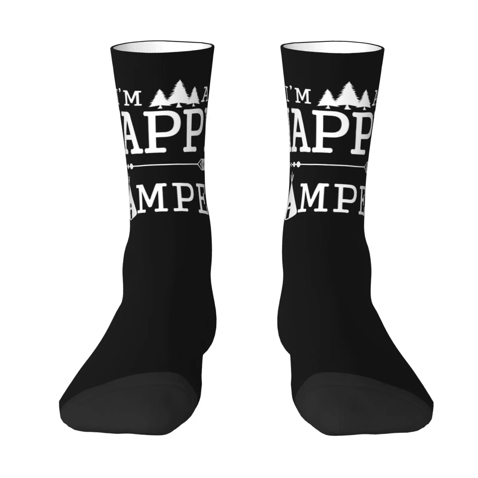 

Happy Campers Text Pattern Retro Artistic Streetwear Breathable Anti-Slip Soft Comfortable Party Outdoor Sports Daily Wear