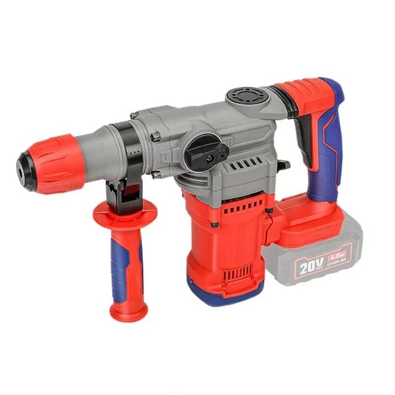 20V Cordless Brushless Rotary Hammer Drill Heavy Duty Multi-Functional Concrete Drill High-Performance Li-ion Battery